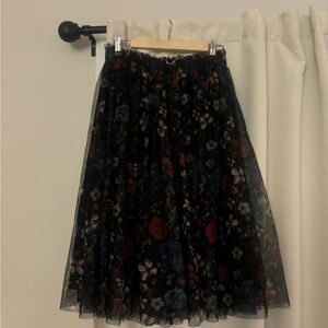 Snow White Disney brand Floral Black Skirt